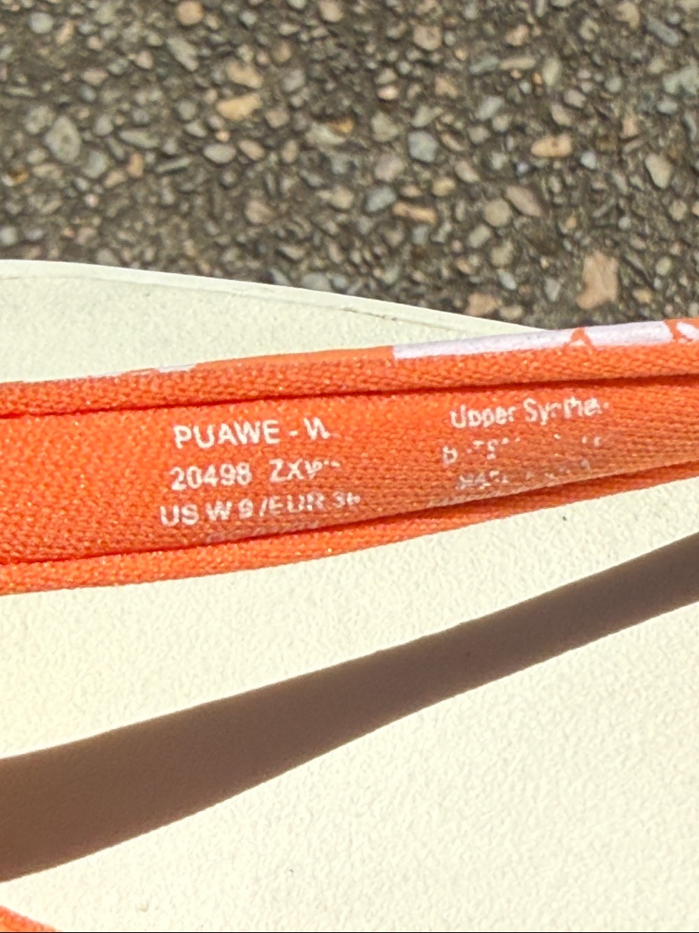 Women’s Puawe Lei Orange Floral Strap Flip Flops - Picture 6 of 9